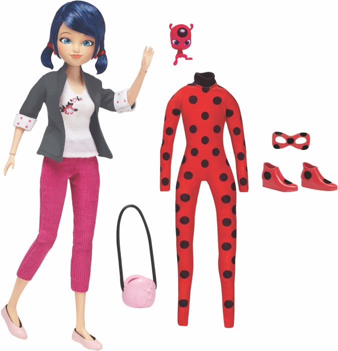 Image Miraculous Puppe Marinette m. 2 Outfits, Nr: P50355