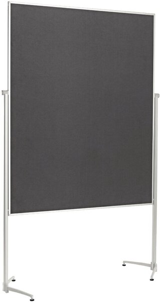 Image Moderationstafel Einteilig 1500x1200mm Alurahmen, Filz grau