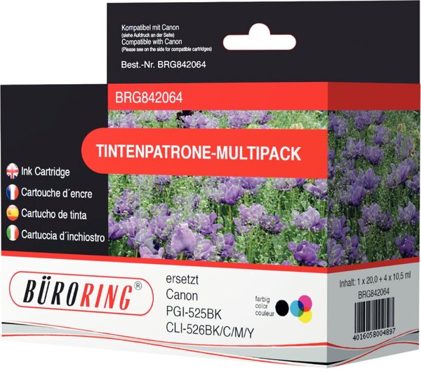 Image Multipack Tintenpatronen farbig für Canon Pixma IP4850,IP4950,MG5120