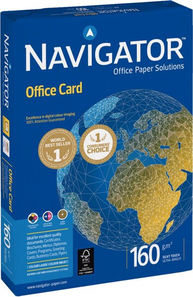 Image NAVIGATOR Office Premium Card - Ultra-glänzend - hochweiß - A4 (210 x 297 mm) -