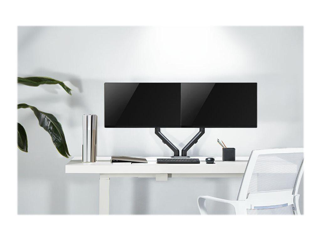 Image NEOMOUNTS BY NEWSTAR Dual-DeskMount Tischlagerung bis 2x 27Zoll TFT 58,6cm max 