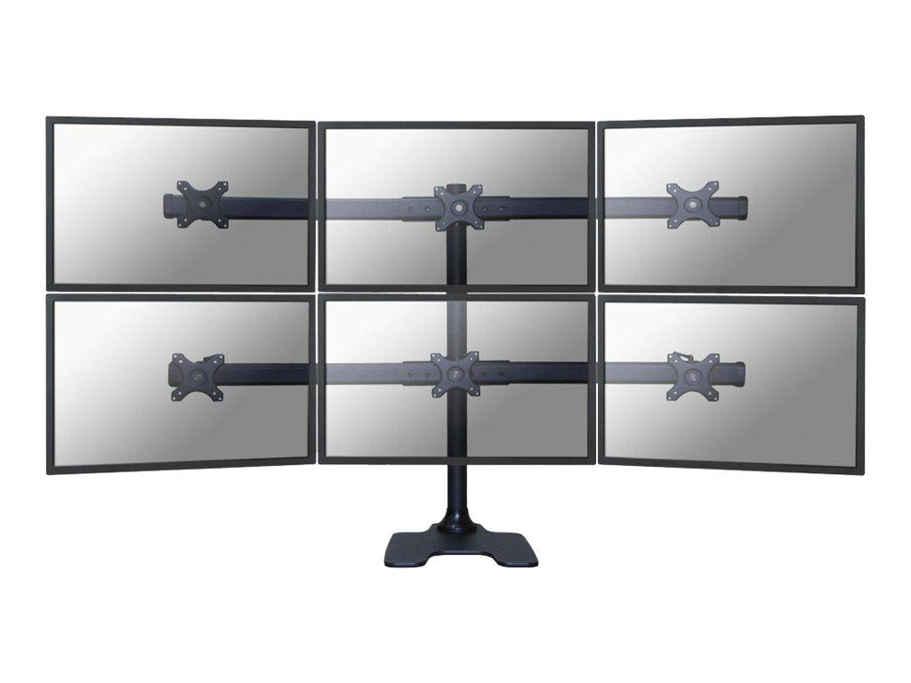 Image NEOMOUNTS BY NEWSTAR FPMA-D700DD6 - Tischhalterung für 6 LCD-Displays - Schwarz