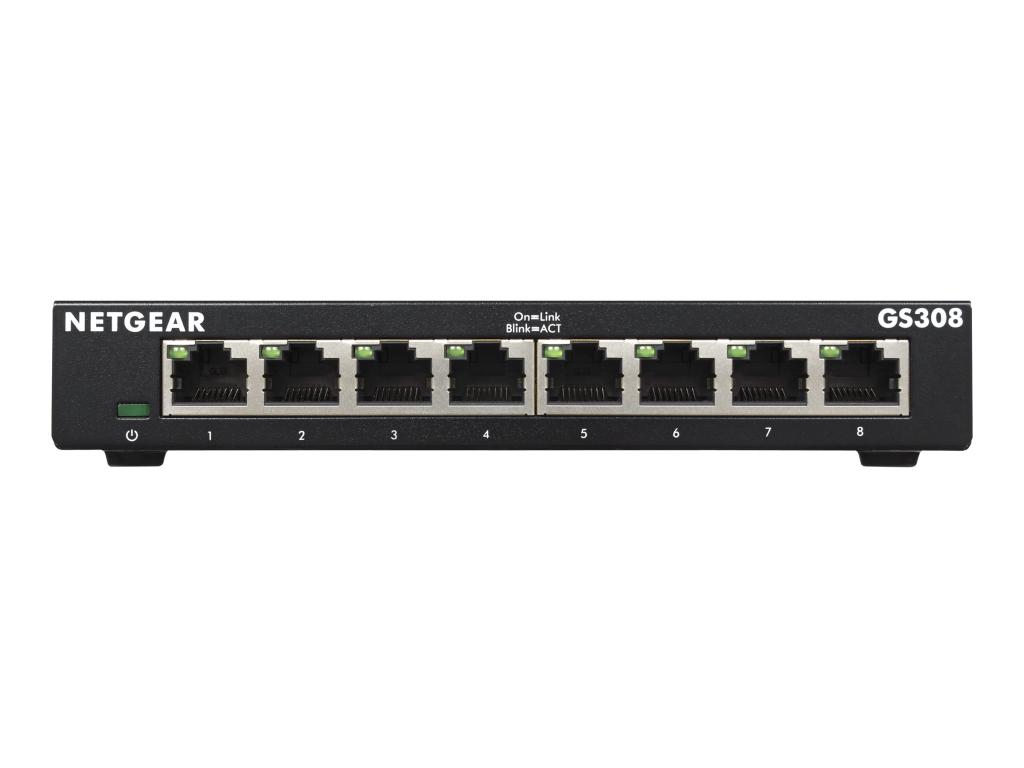 Image NETGEAR 8Port Switch 10/100/1000 GS308