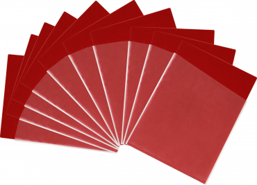 Image Auftragstasche Projekttasche A4 aus unzerbrechlichem PP, Farbe: rot – 10 Stück