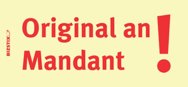 Image Haftnotizen 75 x 35 mm, gelb Original an Mandant