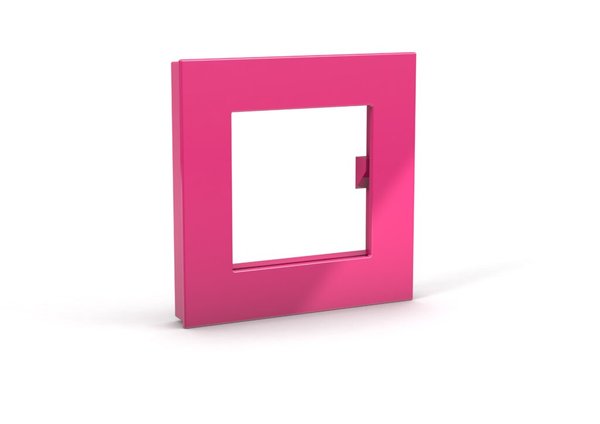 Image NOVUS DAHLE Dahle Magnet Mega Magnet Square XL, pink, 75 x 75 mm, inkl. Fotohal