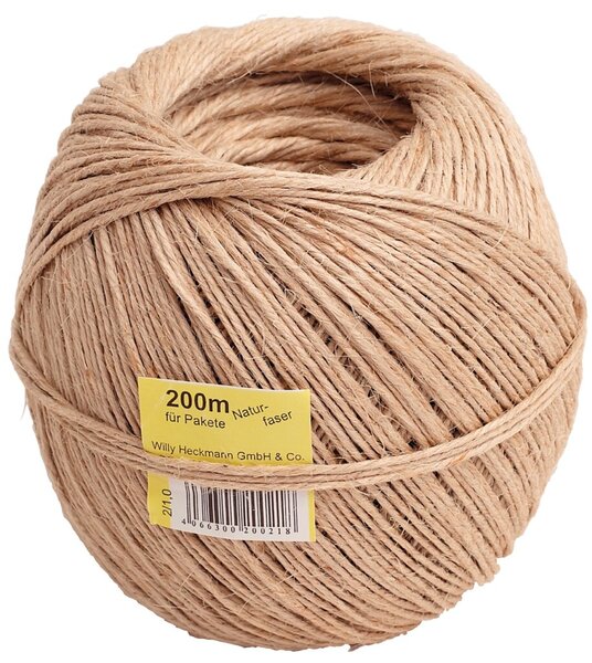 Image Naturfaserkordel mittelstark 3fach bis 15kg 200m