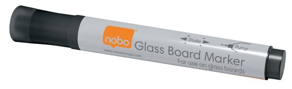 Image Nobo Glas-Whiteboardmarker schwarz 