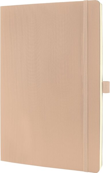 Image Notizbuch Conceptum, 187x270x14mm, 80g, Hardcover, beige, kariert, 194 S.