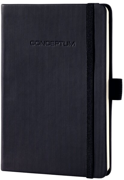 Image Notizbuch Conceptum A6 80g liniert schwarz, edle Softwave Oberfläche