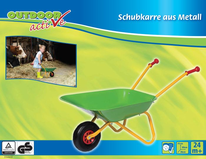 Image OA Schubkarre-Metall,grün/gelb, Nr: 71301010