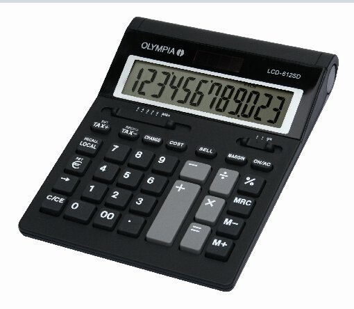 Image OLYMPIA LCD 612 SD Taschenrechner schwarz