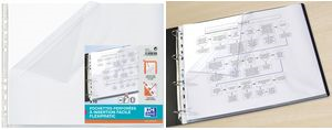 Image OXFORD Prospekthüllen DIN A3 quer glasklar glatt 0,09 mm; 1 Pack = 10 St.