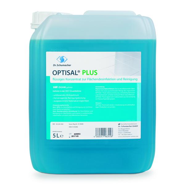 Image Optisal Plus | 5 Liter <br>flüssiges Konzentrat zur Flächendesinfektion und Reinigung<br>+++ DESINFEKTIONSMITTEL VORSICHTIG VERWENDEN. VOR GEBRAUCH STETS ETIKETT UND PRODUKTINFORMATIONEN LESEN. +++