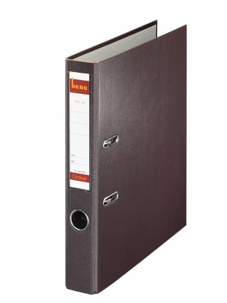 Image Ordner A4, No.1, 5,2cm,o.Kantenschutz, braun, Folienkaschiert, Griffloch,