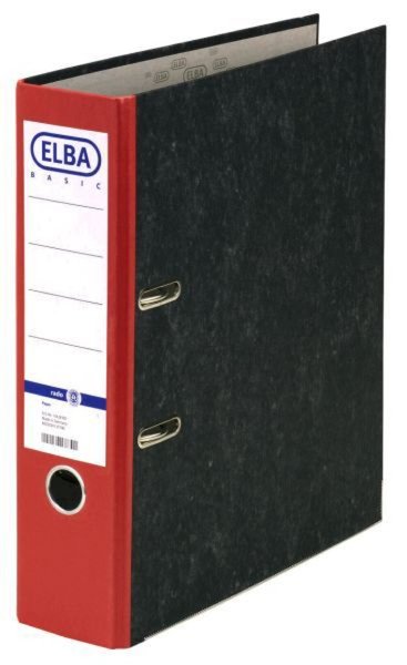 Image Ordner ELBA SMART A4 80 mm Wolkenmarmor rot