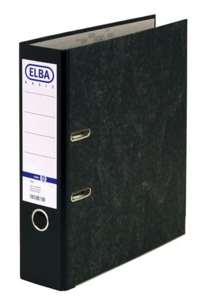 Image Ordner ELBA SMART A4 80 mm Wolkenmarmor schwarz