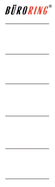 Image Ordner Rückenschild, selbstklebend, breit, weiß, 190x58mm