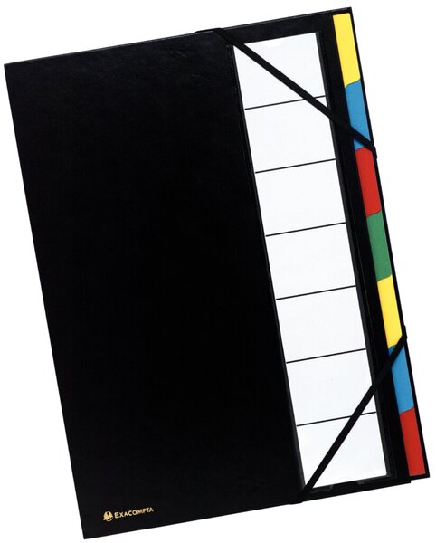 Image Ordnungsmappe 7 Fächer schwarz 