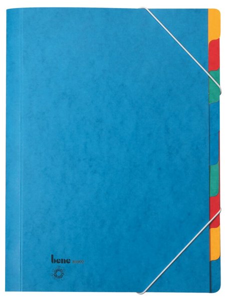 Image Ordnungsmappe, 9 Fächer, blau, A4, Chartreuse-Karton 390 g/m2