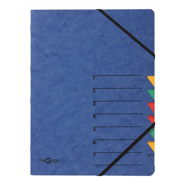 Image Ordnungsmappe, A4, 7 Fächer, blau 