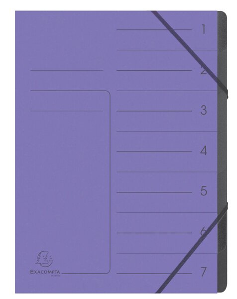 Image Ordnungsmappe Colorspan 7 Fächer, violett, innen schwarz