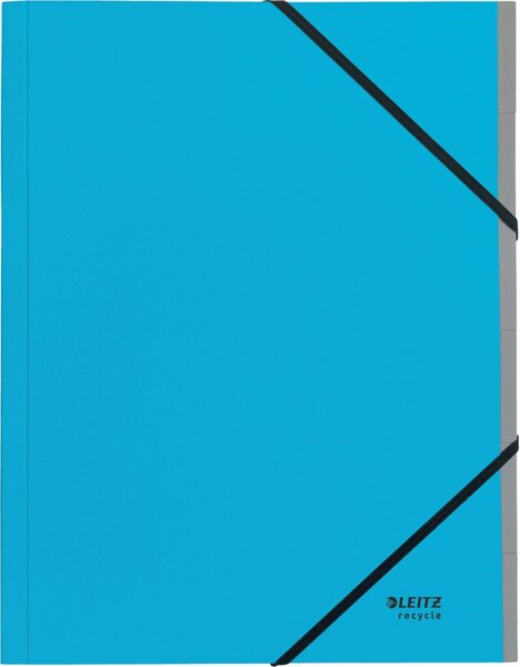 Image Ordnungsmappe Recycle, DIN A4, 6 Fächer, blau, aus 430 g/qm Karton,