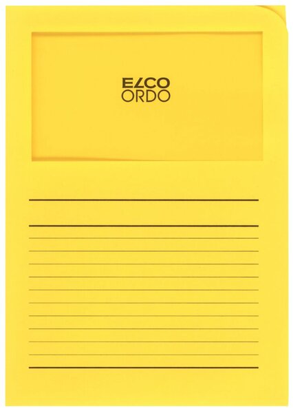 Image Organisationsmappe Ordo classico, int.gelb, m. Sichtfenster 180 x 100 mm