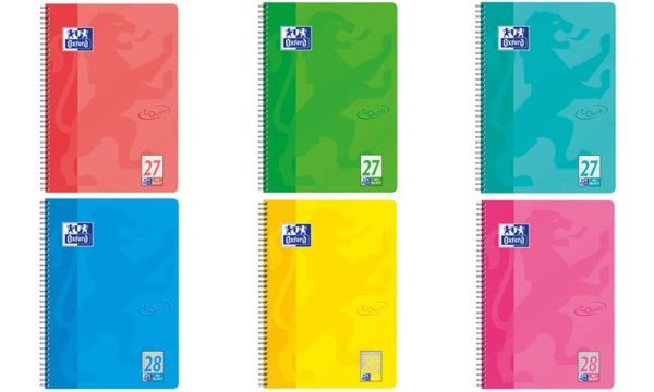 Image Oxford Collegeblock Touch, A4+, kar iert, 80 Blatt, rosa (5400898)