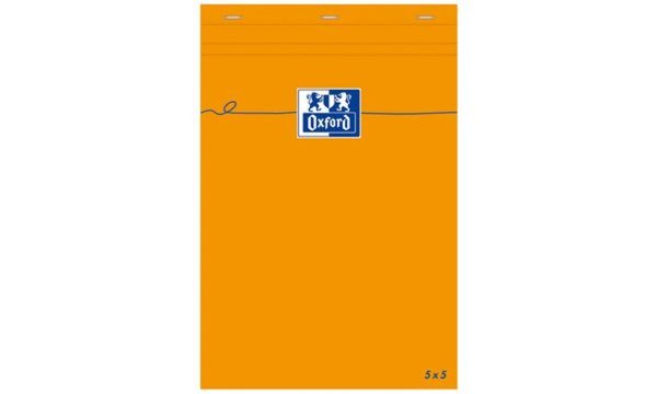 Image Oxford Notizblock, 85 x 120 mm, kar iert, 80 Blatt, orange (5401481)
