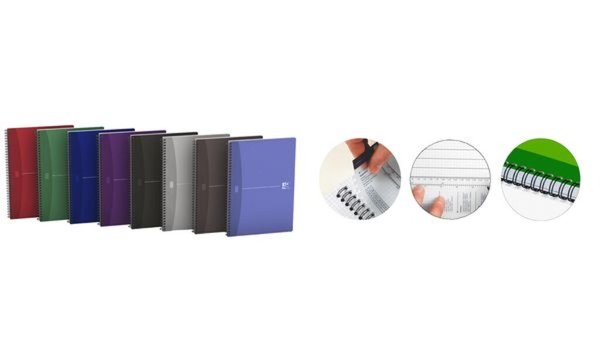 Image Oxford Office Spiralbuch, DIN A4, k ariert, 50 Blatt, Karton (339155500