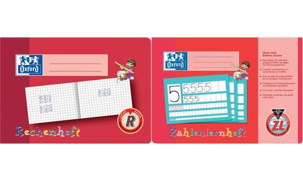 Image Oxford Rechenheft, DIN A5 quer, Lin eatur: R / 10mm kariert (5400134)