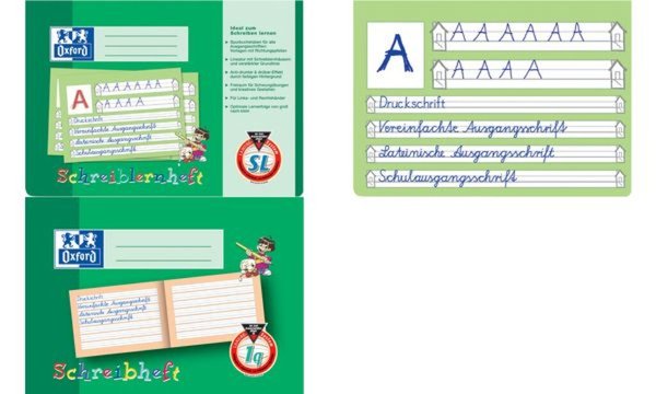 Image Oxford Schreibheft, DIN A5 quer, Li neatur: 1q (5400129)