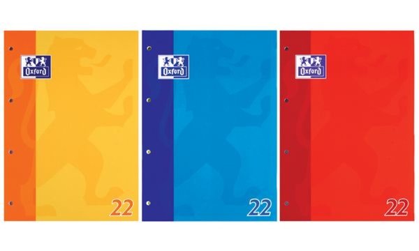 Image Oxford Schulblock DIN A4, 50 Blatt, kopfgeleimt, Lineatur 25 (5400672)