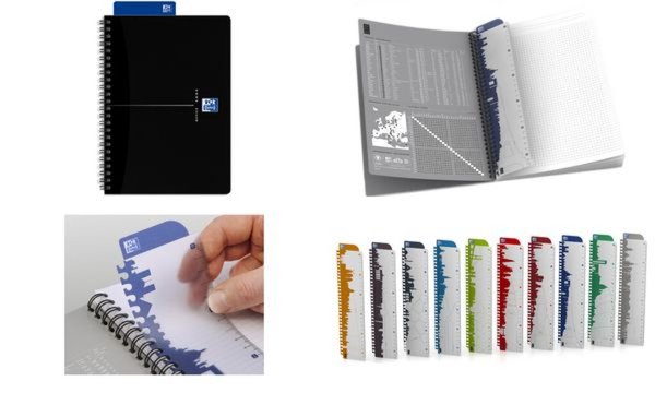 Image Oxford Spiralbuch Smart Black, DI N A5, schwarz, liniert (5401828)