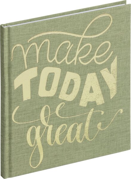 Image Notizbuch, blanko Papier, grün Feel good books today, 128 Seiten