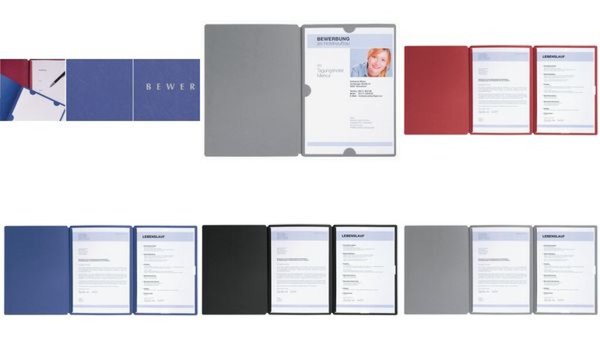 Image PAGNA Bewerbungsmappe Spirit, DIN A4, aus Karton, rot (64413701)