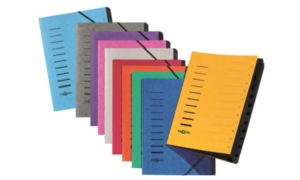 Image PAGNA Ordnungsmappe Sorting File, 12 Fächer, dunkelrosa (64005934)
