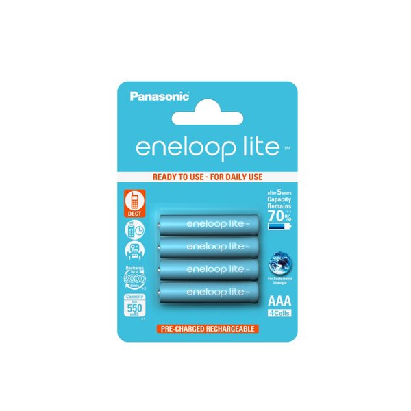 Image PANASONIC 1x4 Panasonic Eneloop Lite Micro AAA 550 mAh