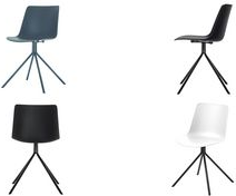 Image PAPERFLOW 2 PAPERFLOW DN Besucherstühle weiß (CHDNSX2.01.13)