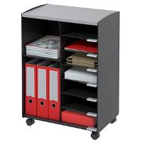 Image PAPERFLOW Rollwagen 9 Fächer schw./grau (DC09N.01.02)