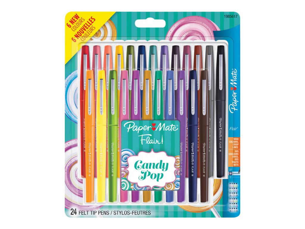 Image PAPERMATE Faserschreiber Flair Candy Pop 24er Blister M