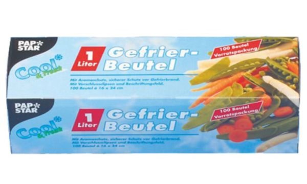Image PAPSTAR Gefrierbeutel 3 Liter, 250 x 320 mm, transparent (6414158)
