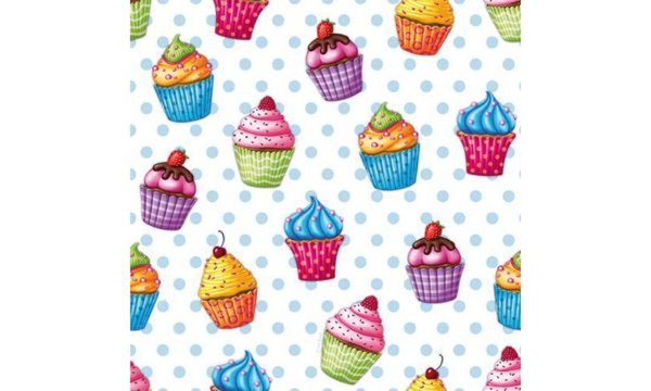Image PAPSTAR Motivservietten Cupcakes, 330 x 330 mm (6482736)