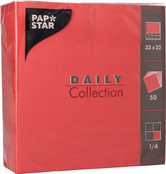 Image Servietten,32x32cm,1/4Falz,rot DAILY Collection