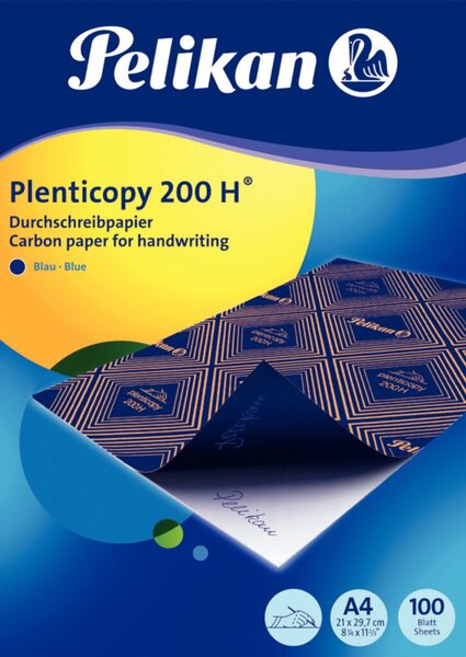 Image PELIKAN Durchschreibpapier Plenticopy 200, Inhalt: 100 Blatt A4, blau schreiben