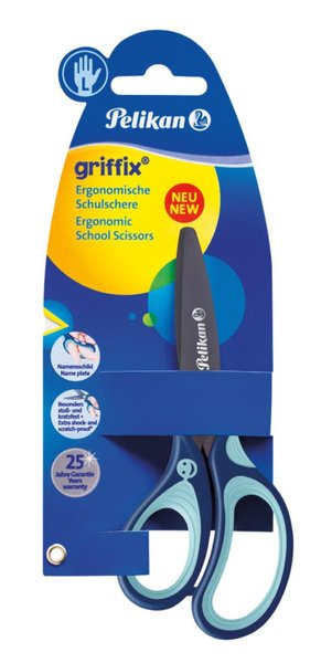 Image PELIKAN Griffix Schere SC1LB blau Linksh. 1er Blister