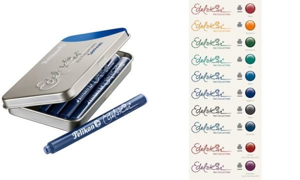 Image PELIKAN Großraum-Tintenpatronen "Edelstein Ink Onyx" Farbe: schwarz, für hochwe