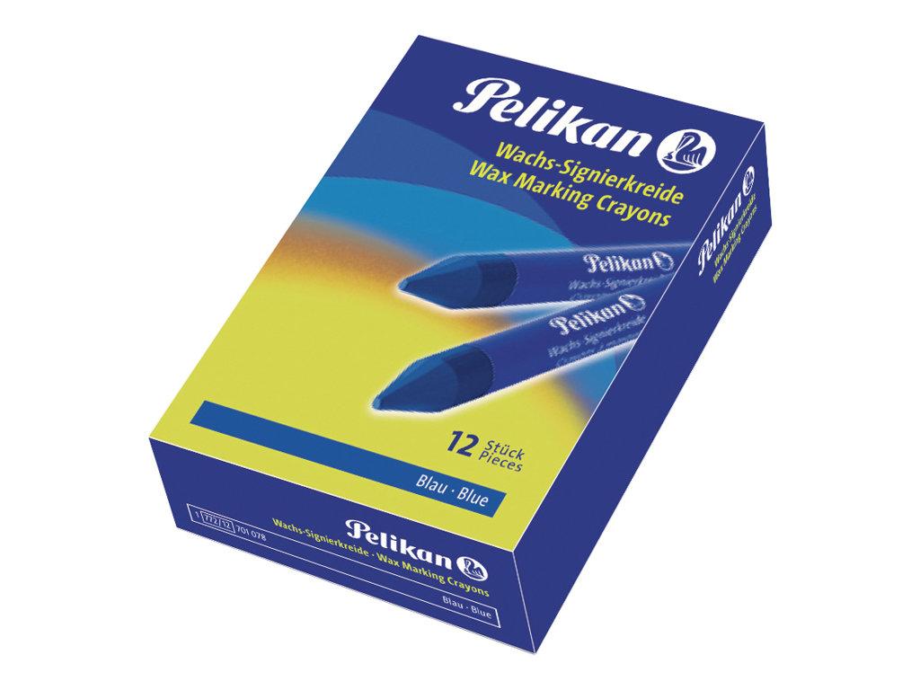 Image PELIKAN Wachs-Signierkreide 772, blau, Durchmesser: 12 mm geeignet für glatte U