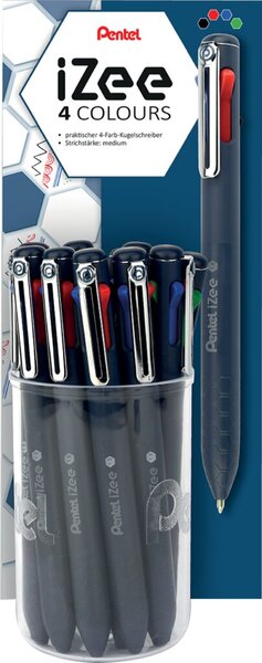 Image Pentel Mehrfarb-Druckkugelschreiber iZee, im Thekendisplay